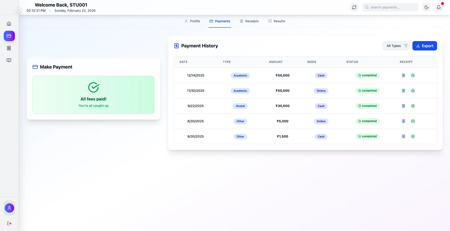 COLLEGE CMS screenshot 5