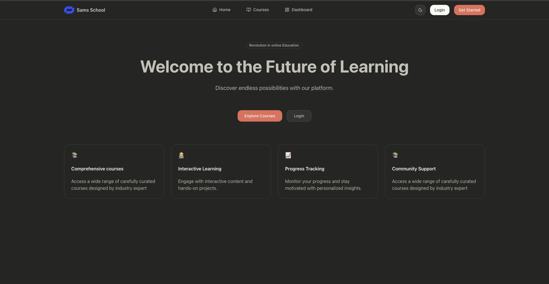 SAMS SCHOOL LMS screenshot 1